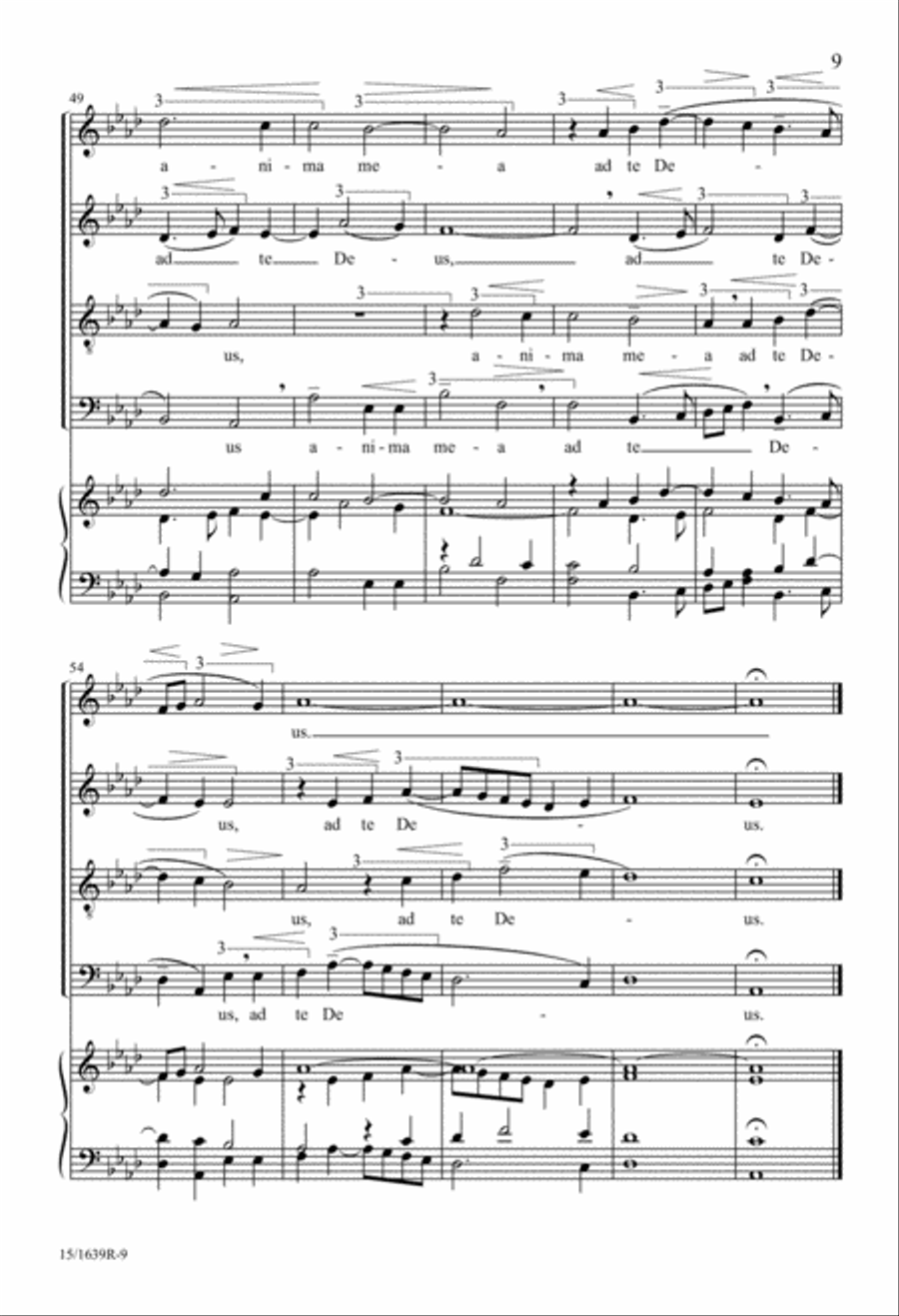 Motet Psalm 42 4-Part scores gallery preview page 10