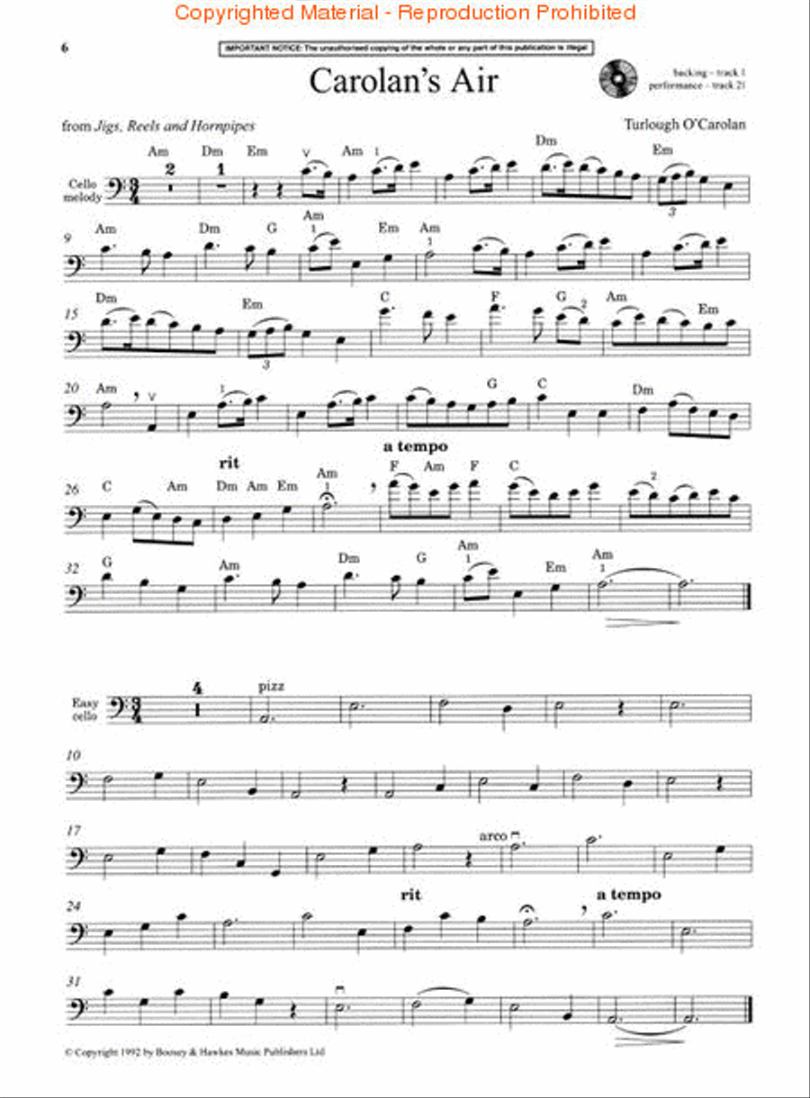 The Fiddler Playalong Cello Collection Cello scores gallery preview page 2