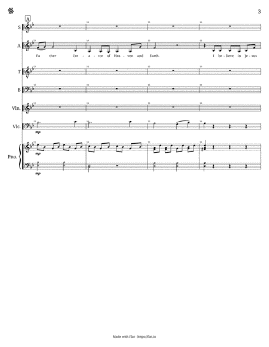 I Believe (SATB) I Believe (SATB) 4-Part scores gallery preview page 3