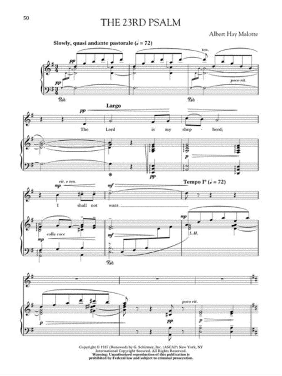 12 Sacred Vocal Solos for Classical Singers