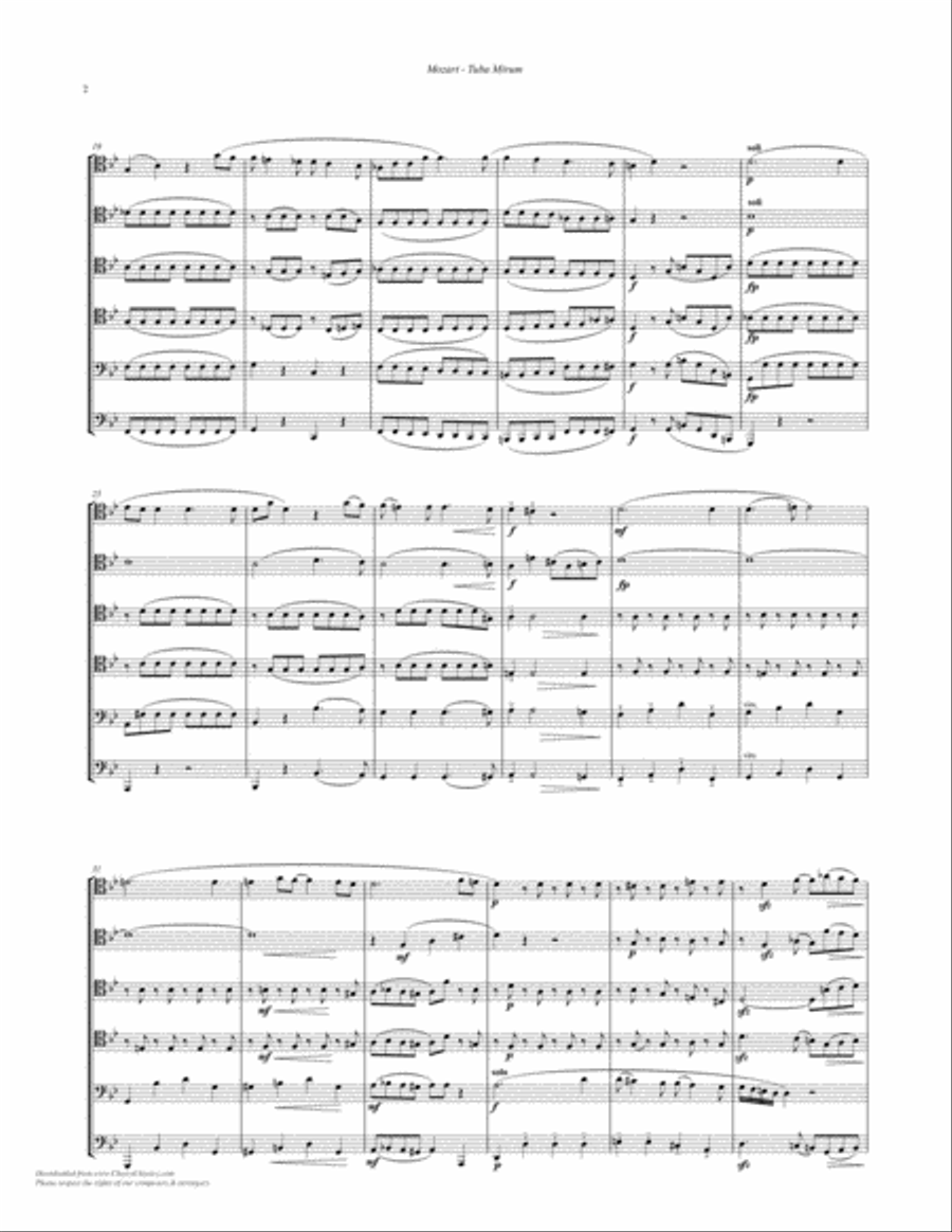 Mozart tuba shop mirum trombone