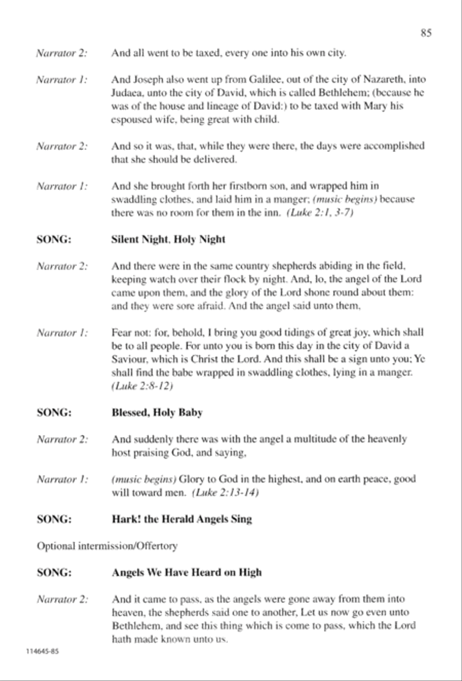 The Newborn King 4-Part scores gallery preview page 93