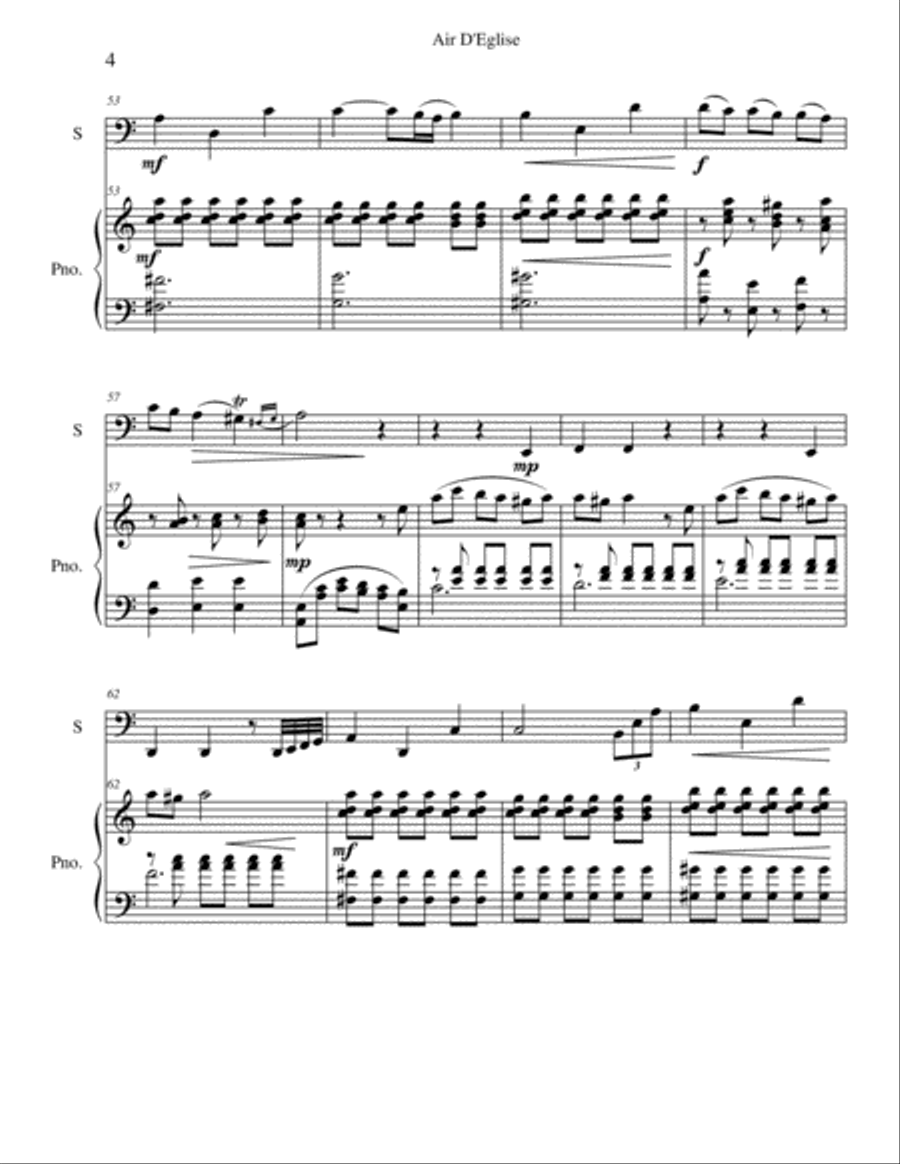 Air D'Eglise (Pieta Signore) Trombone scores gallery preview page 4