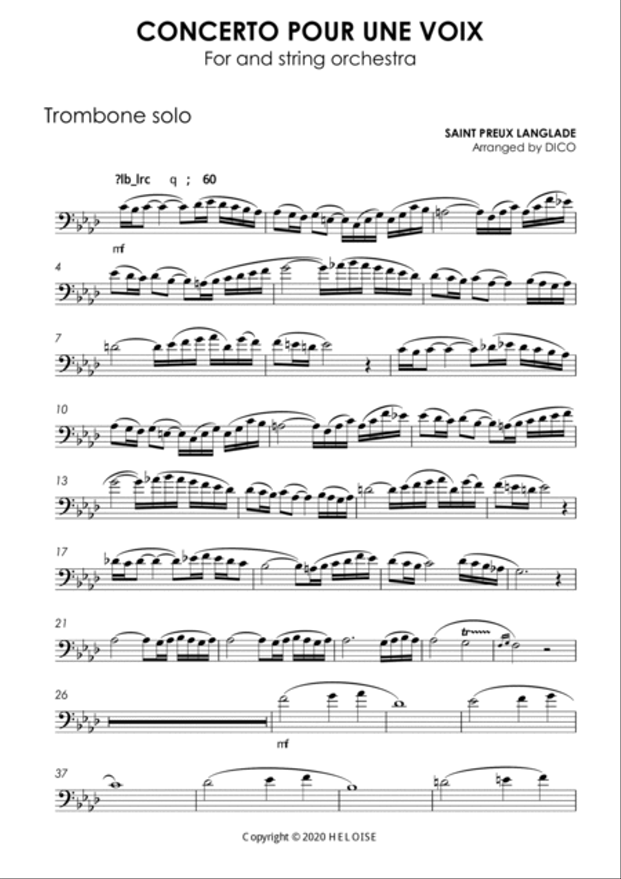 Concerto Pour Une Voix Trombone Solo scores gallery preview page 2
