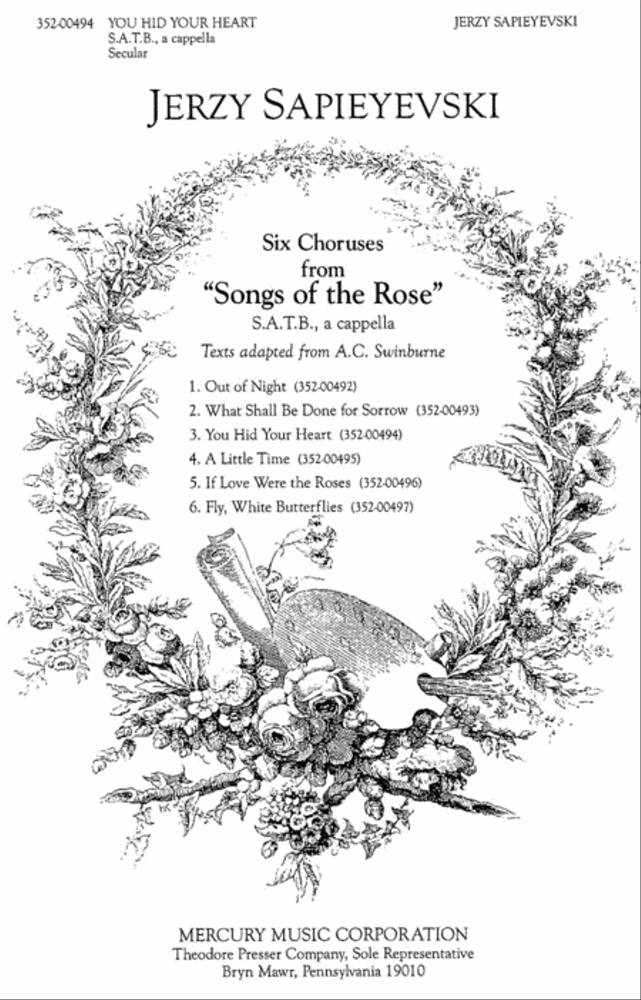 Six Choruses from "Songs of the Rose"