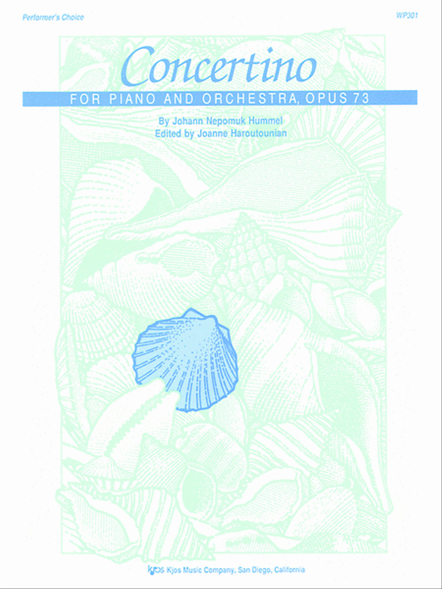 Concertino For Piano and Orchestra, Op. 73 Piano Solo scores gallery preview page 1