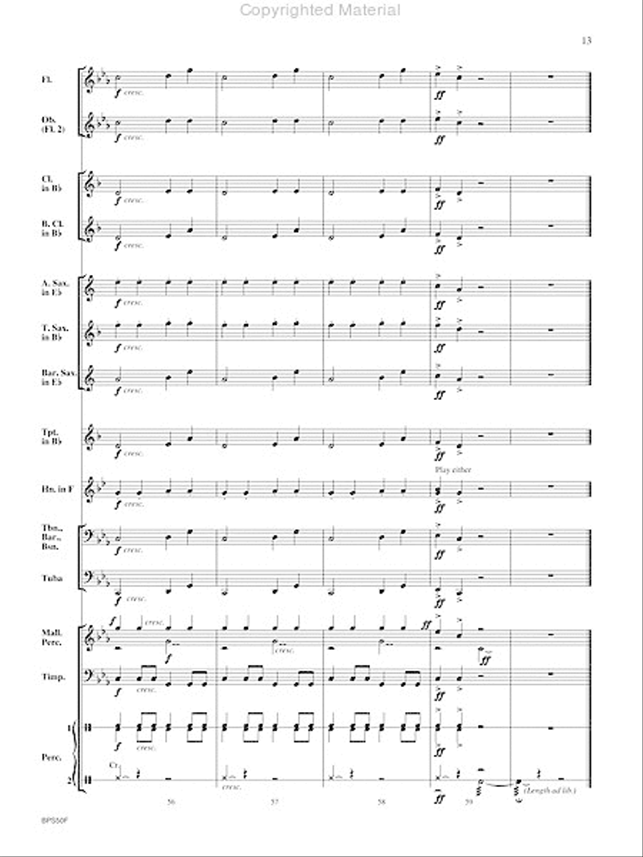 T-Rex (A Tone Poem for Band) Concert Band scores gallery preview page 14