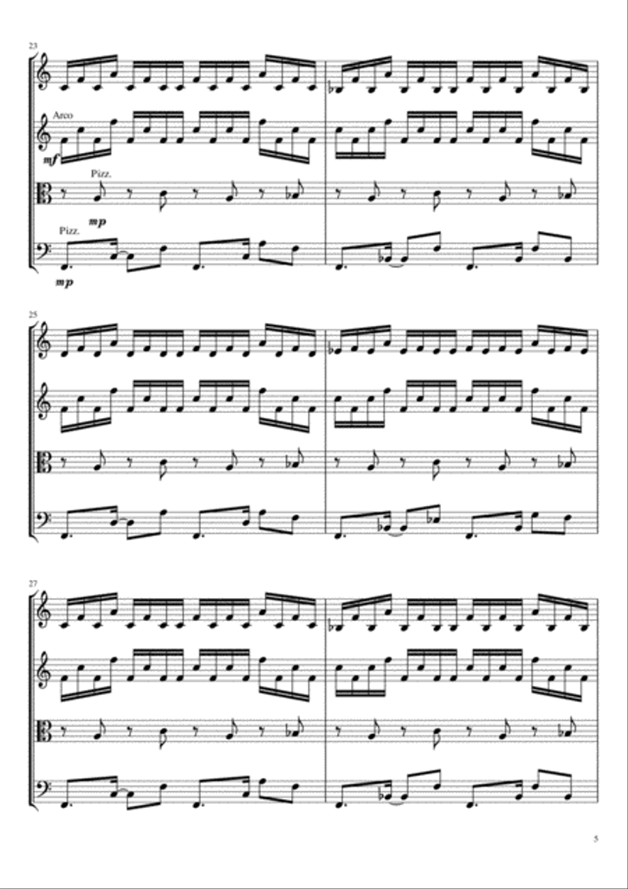 Cycler for string quartet