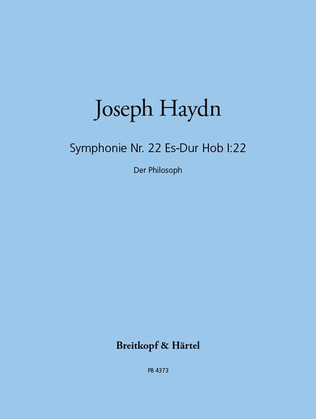 Book cover for Symphony No. 22 in Eb major Hob I:22