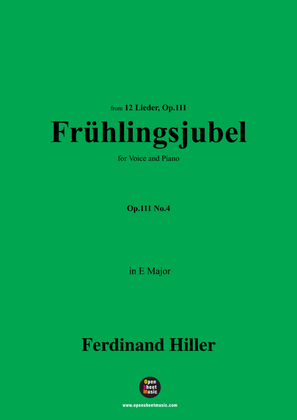F. Hiller-Frühlingsjubel,Op.111 No.4,in E Major
