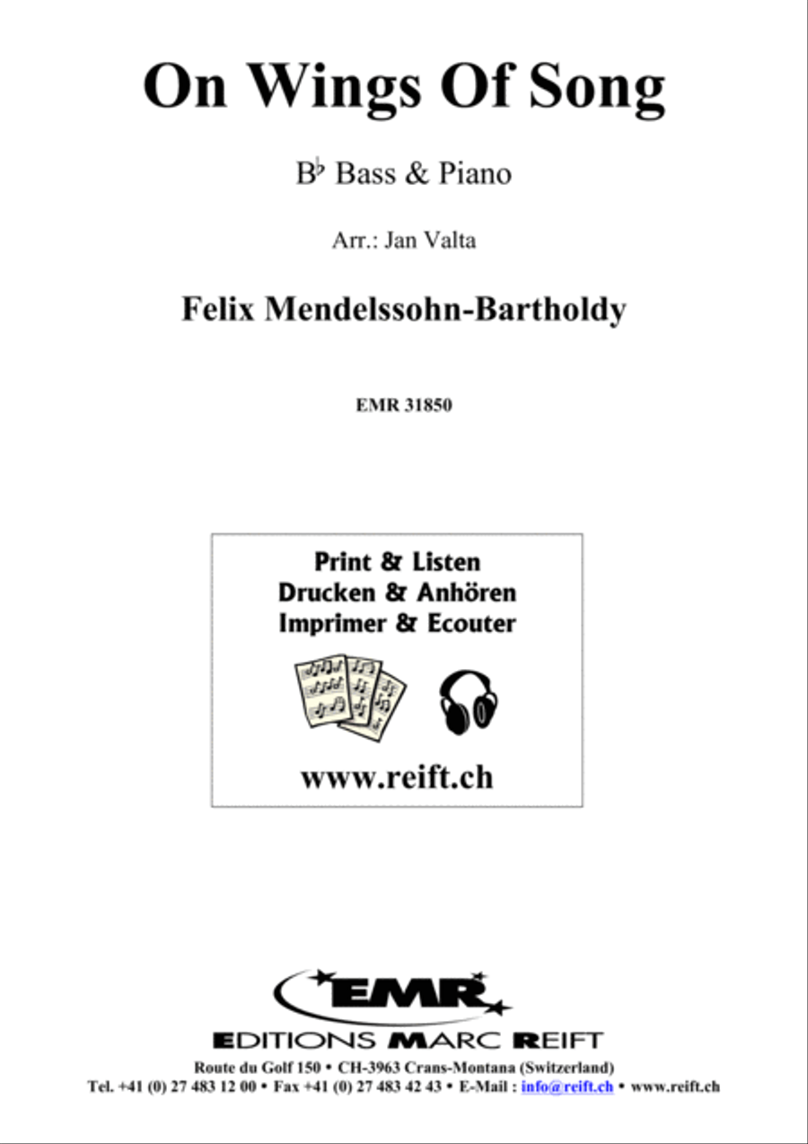 On Wings Of Song Piano Accompaniment scores gallery preview page 1