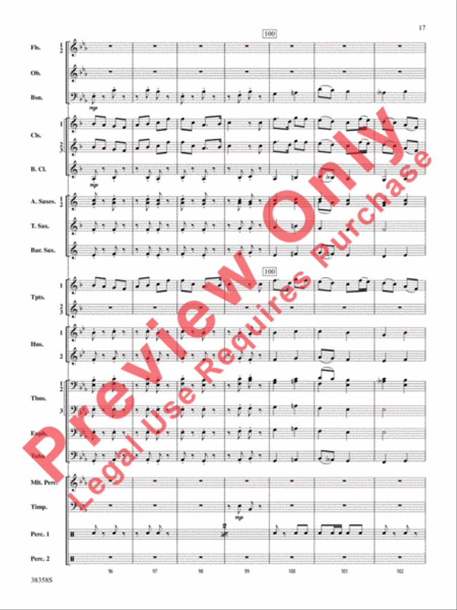 Folksongs from the Eastern Counties Concert Band scores gallery preview page 18