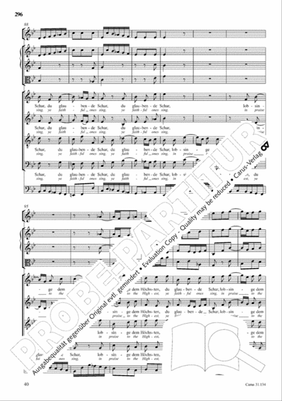 The Complete Sacred Vocal Works (Das geistliche Vokalwerk) Voice scores gallery preview page 297