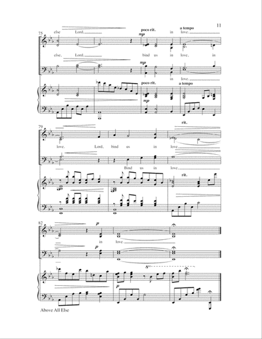 Above All Else 4-Part scores gallery preview page 11