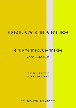 Book cover for Contrastes (Contrasts for flute and piano)
