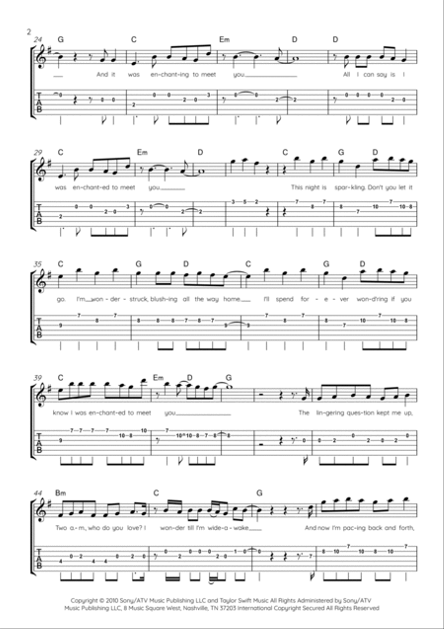 Enchanted Electric Guitar scores gallery preview page 2