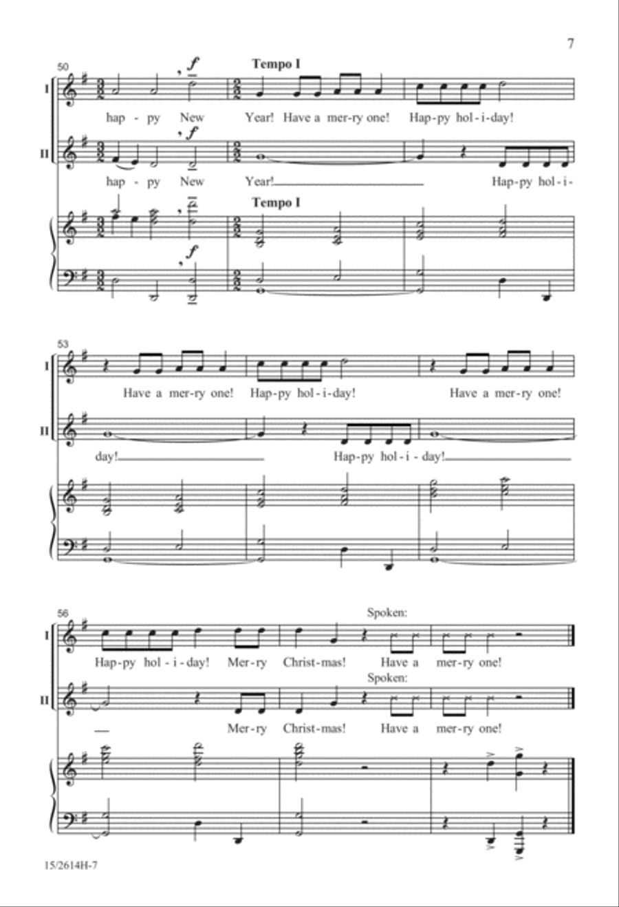 Have a Merry One! 2-Part scores gallery preview page 8