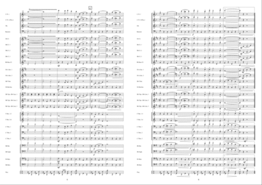 Pitsenburg March Concert Band scores gallery preview page 4