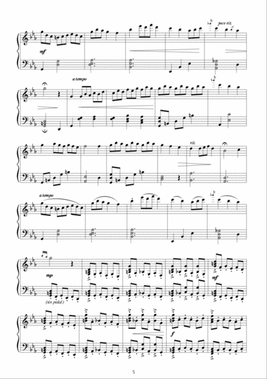 Sonatina andaluza para piano Piano Solo scores gallery preview page 5