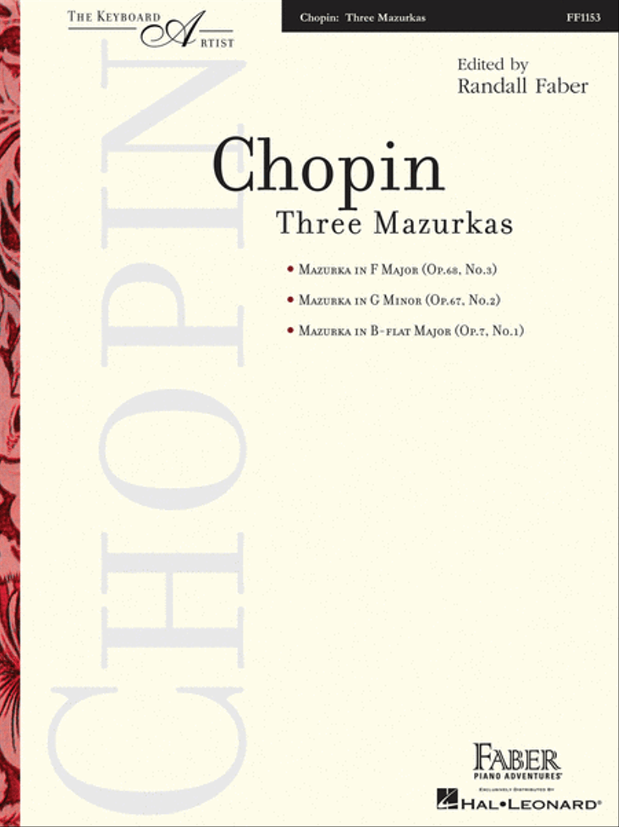 Three Mazurkas Piano Method scores gallery preview page 1