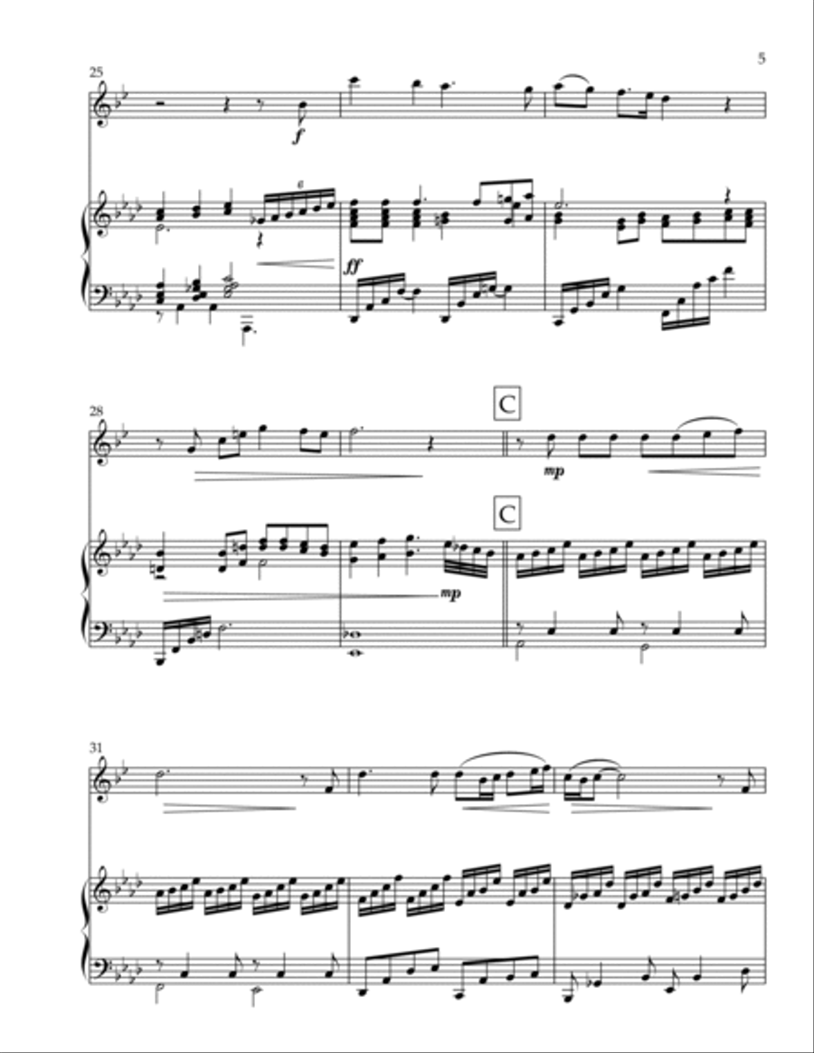 Make Me A Channel Of Your Peace (prayer Of St. Francis) Tenor Saxophone scores gallery preview page 5