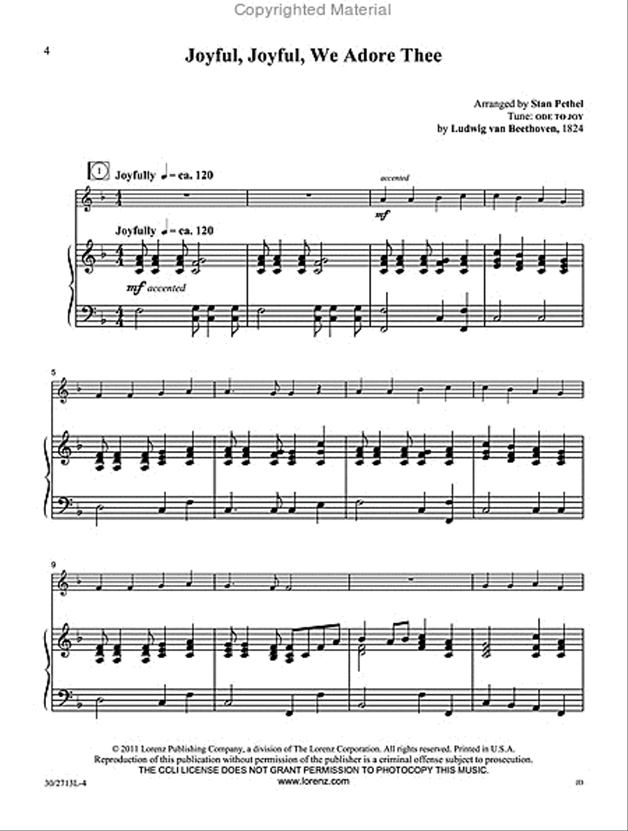Simple Solos for Sunday Piano Accompaniment scores gallery preview page 2
