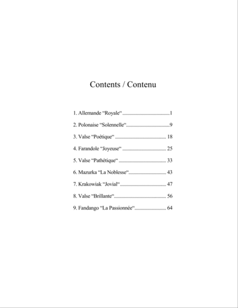 Album des danses pour piano Piano Solo scores gallery preview page 4