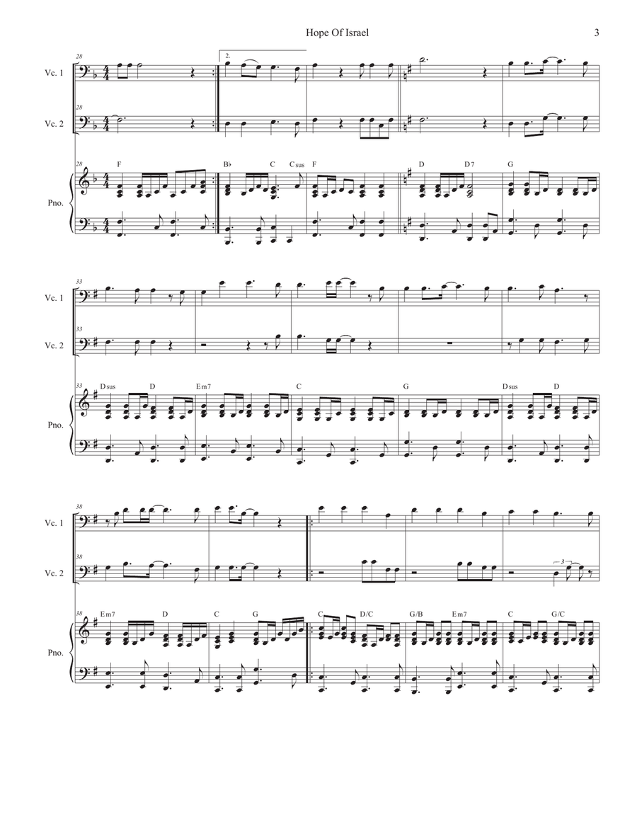 Hope Of Israel String Duet scores gallery preview page 3