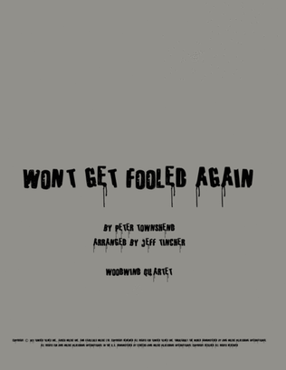 Book cover for Won't Get Fooled Again