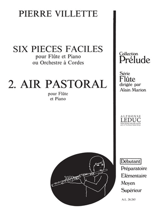 Book cover for Air Pastoral (flute & Piano)