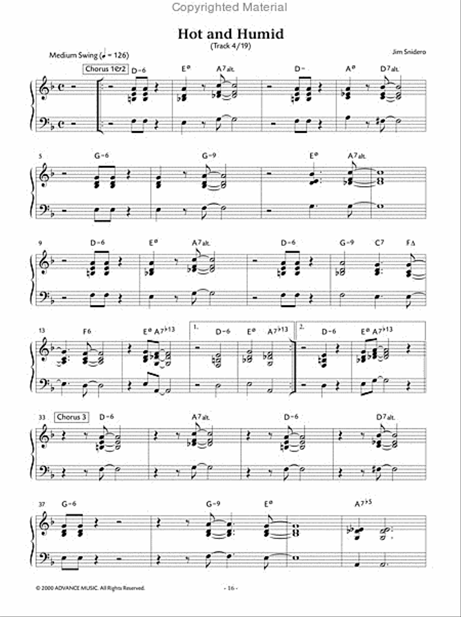 Easy Jazz Conception -- Piano Comping Piano Method scores gallery preview page 5