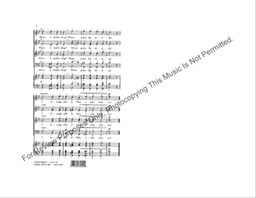 Abide with Me Divisi scores gallery preview page 4