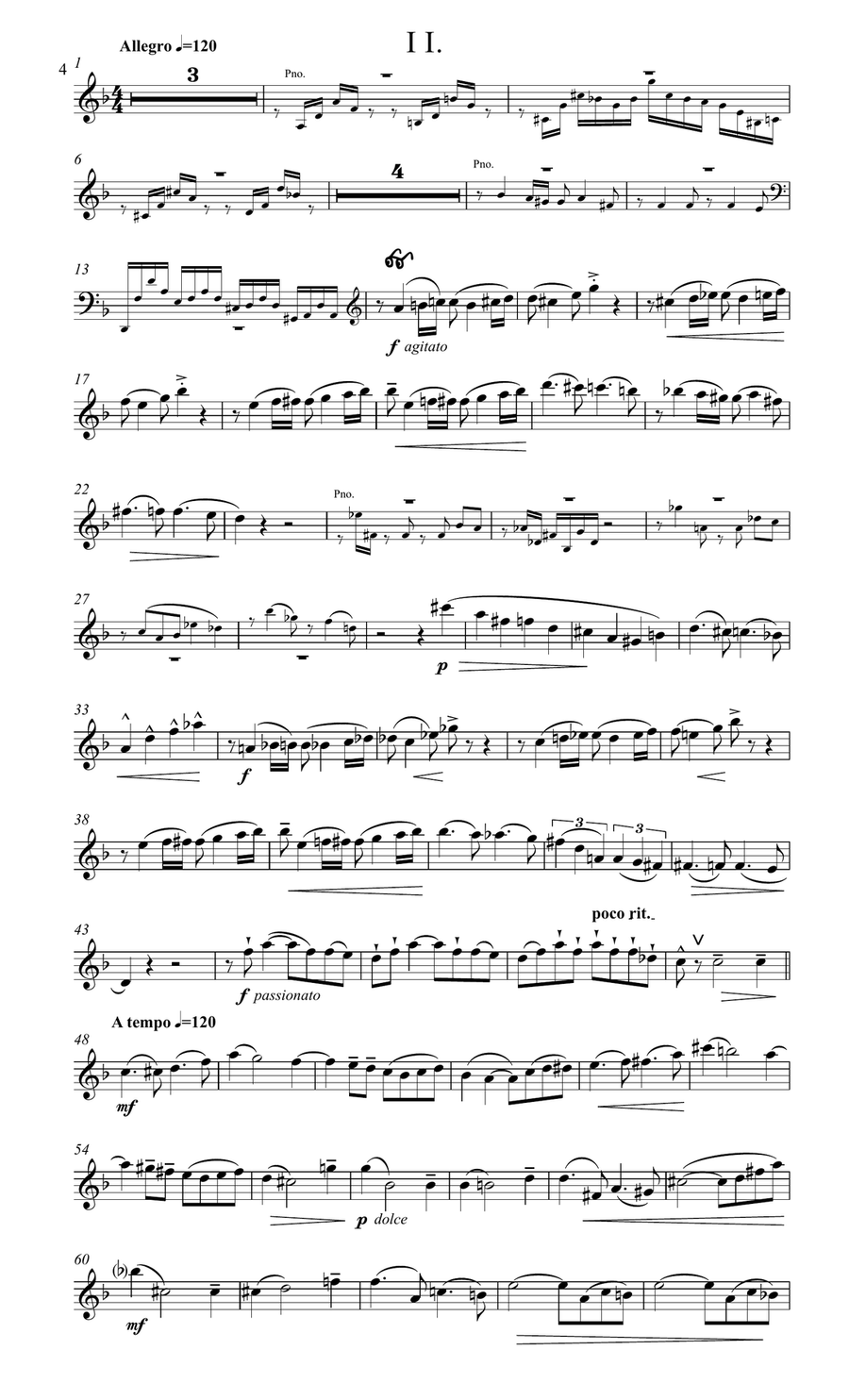Franck, Sonata for flulte & piano Flute Solo scores gallery preview page 4