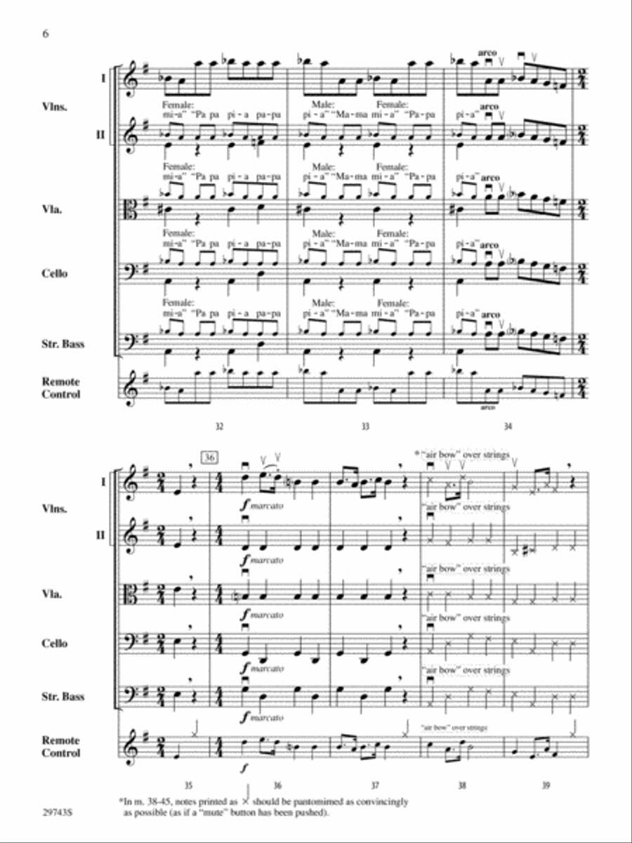 Remote Control: Score String Orchestra scores gallery preview page 6