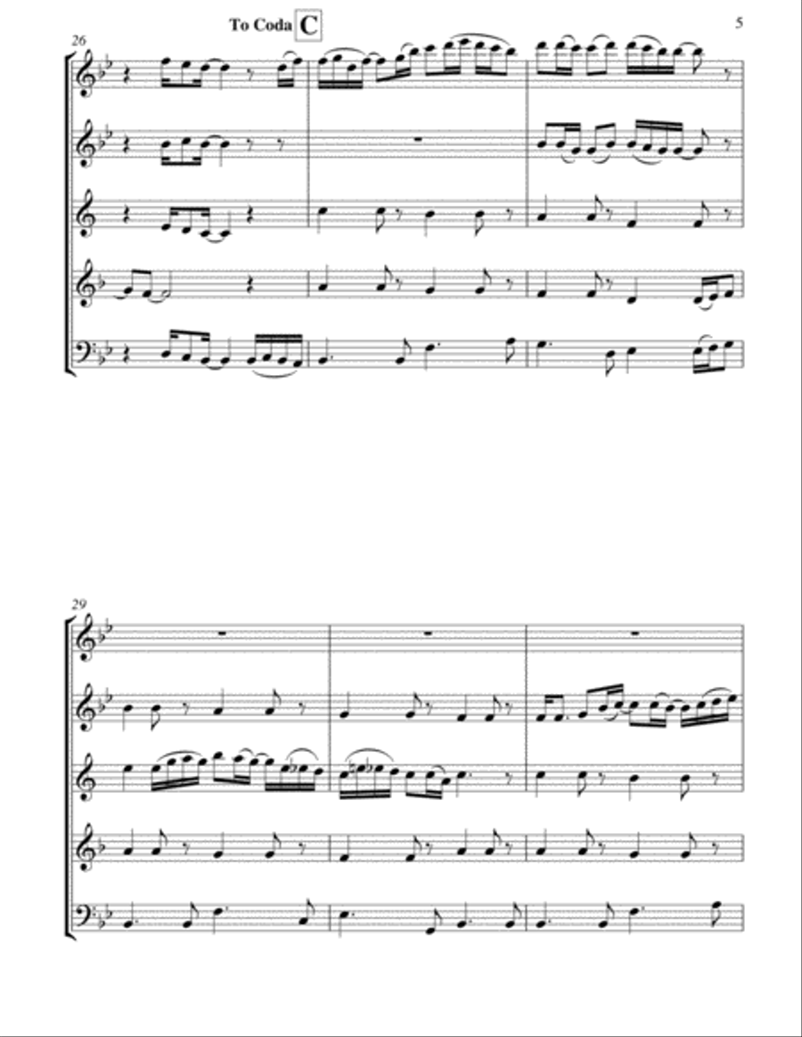Let It Be Woodwind Quintet scores gallery preview page 6