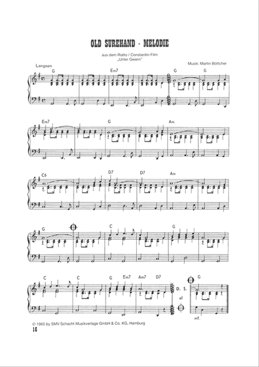 Old Surehand-Melodie Piano Solo scores gallery preview page 3