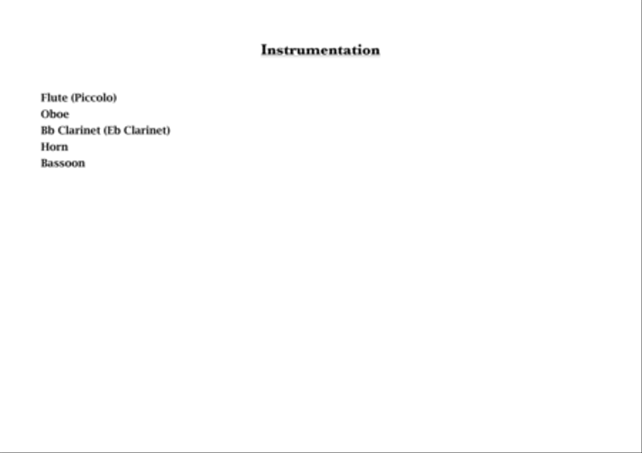 Sinfonietta Sinfonietta Woodwind Quintet scores gallery preview page 4