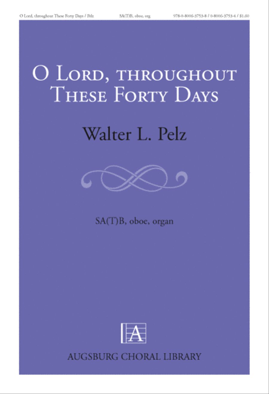 O Lord, throughout These Forty Days 3-Part scores gallery preview page 1