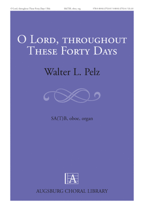 Book cover for O Lord, throughout These Forty Days