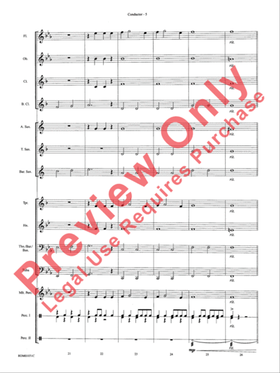 Patriotic Bits & Pieces Concert Band scores gallery preview page 8