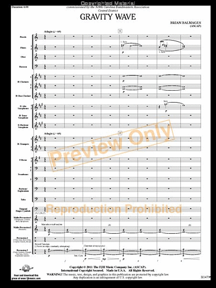 Gravity Wave Gravity Wave Concert Band scores gallery preview page 2