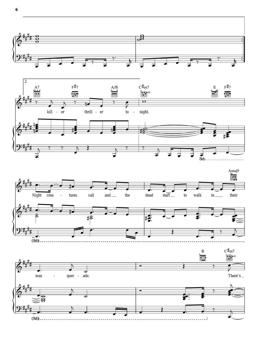 Thriller Thriller Acoustic Guitar scores gallery preview page 6