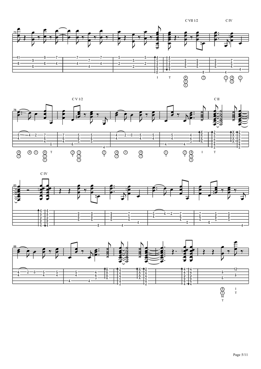 Vicente Amigo - Memoria De Los Sentidos - 1 - Amorali Electric Guitar scores gallery preview page 5