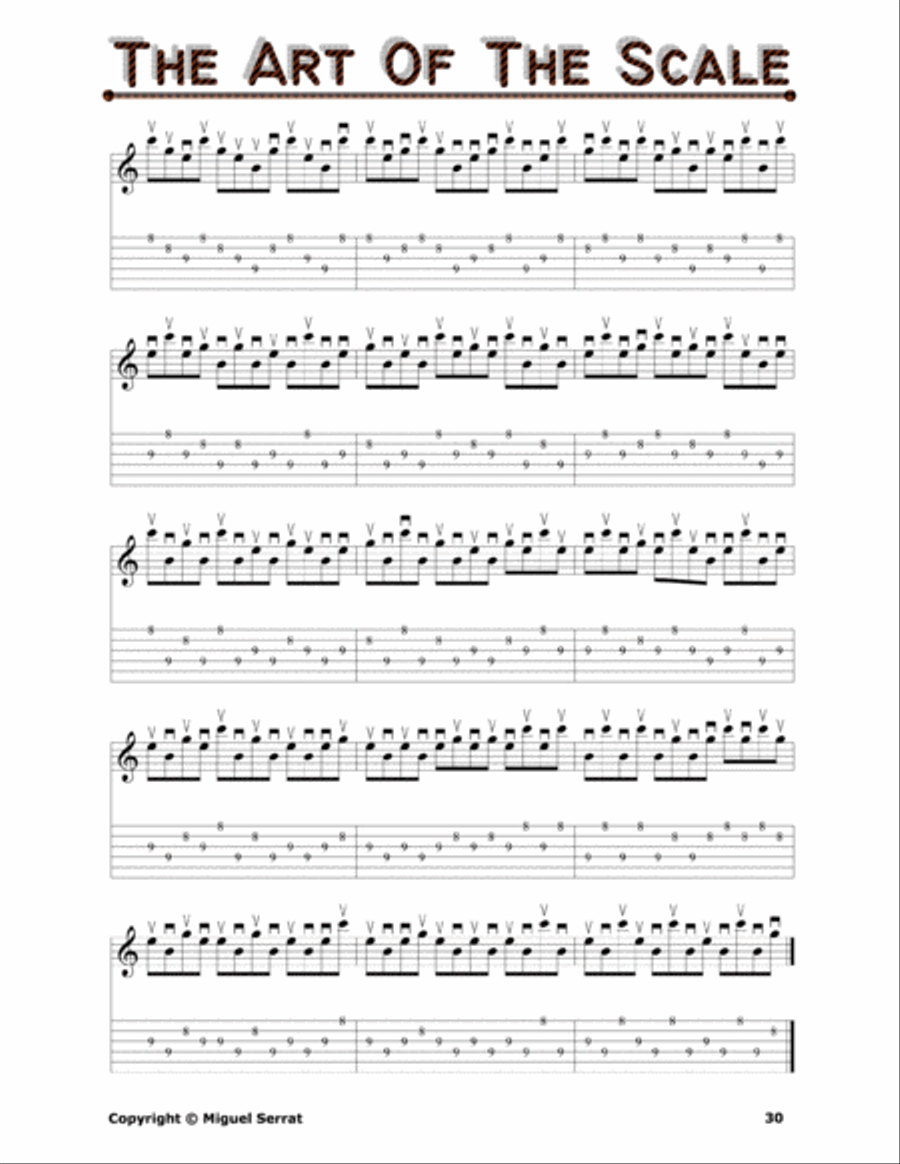 GUITAR PICKIN' AND SIGHT-READING MILESTONE [The Art Of The Major Scale], MS-0000-15