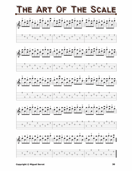 GUITAR PICKIN' AND SIGHT-READING MILESTONE [The Art Of The Major Scale], MS-0000-15