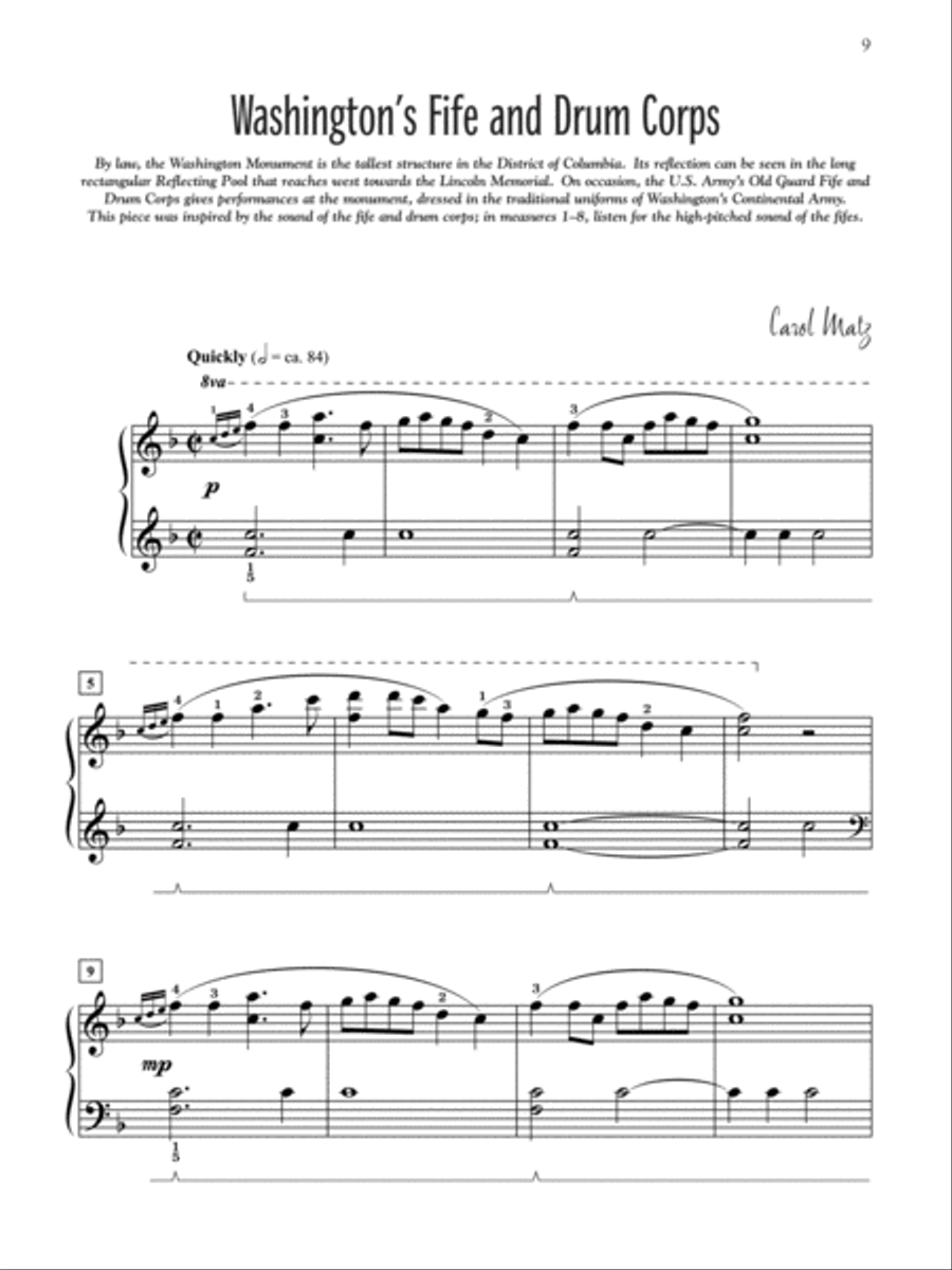 Our Nation's Capital Piano Solo scores gallery preview page 4
