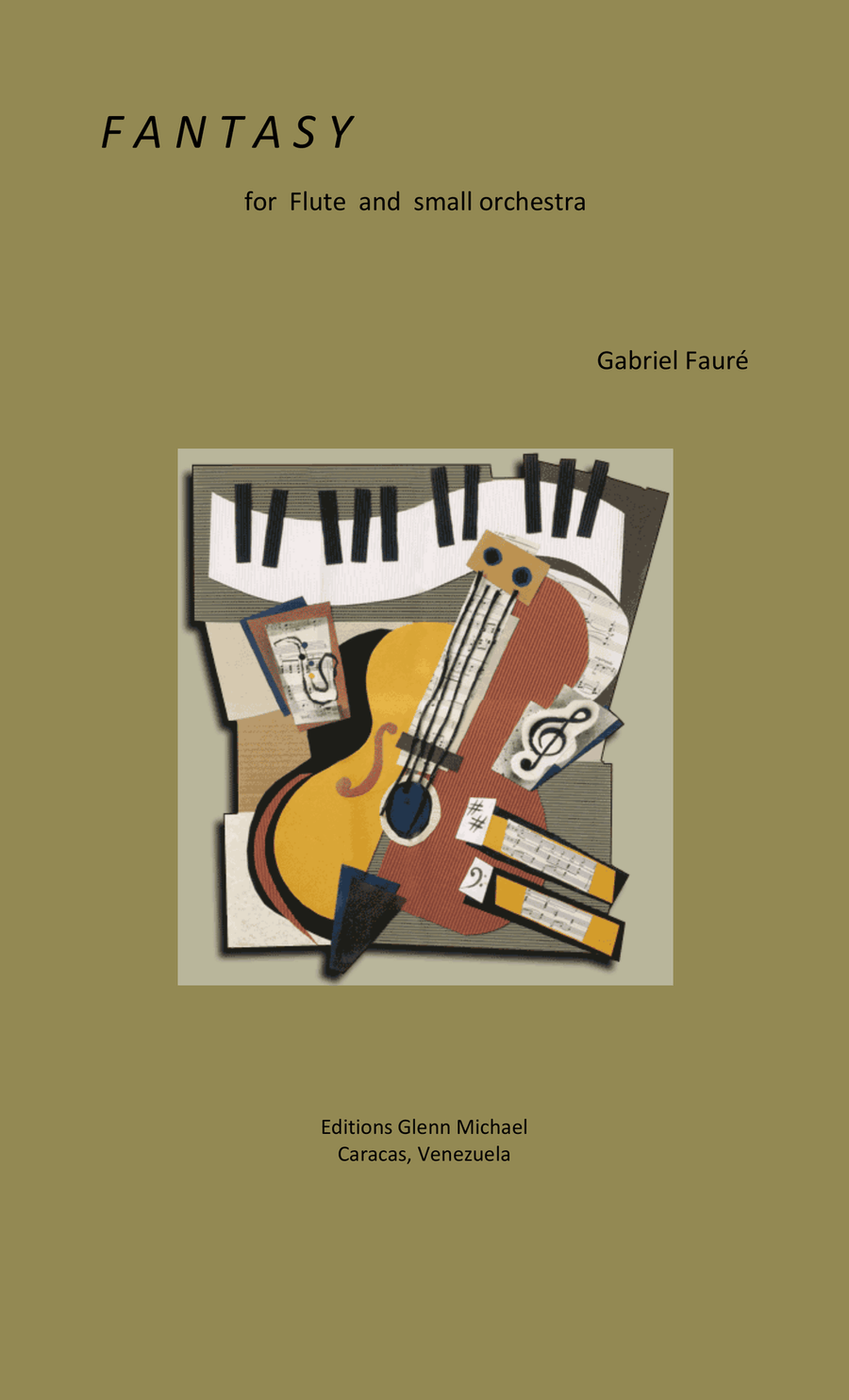 Faure Fantasy for flute & strings Chamber Orchestra scores gallery preview page 1