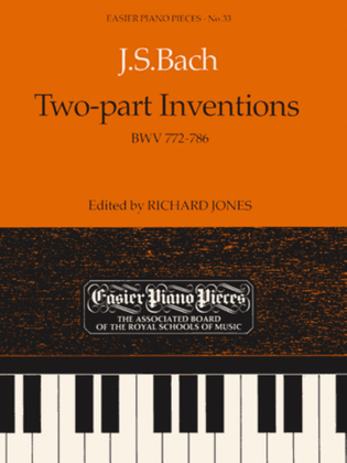 Book cover for Two-part Inventions, BWV 772-786