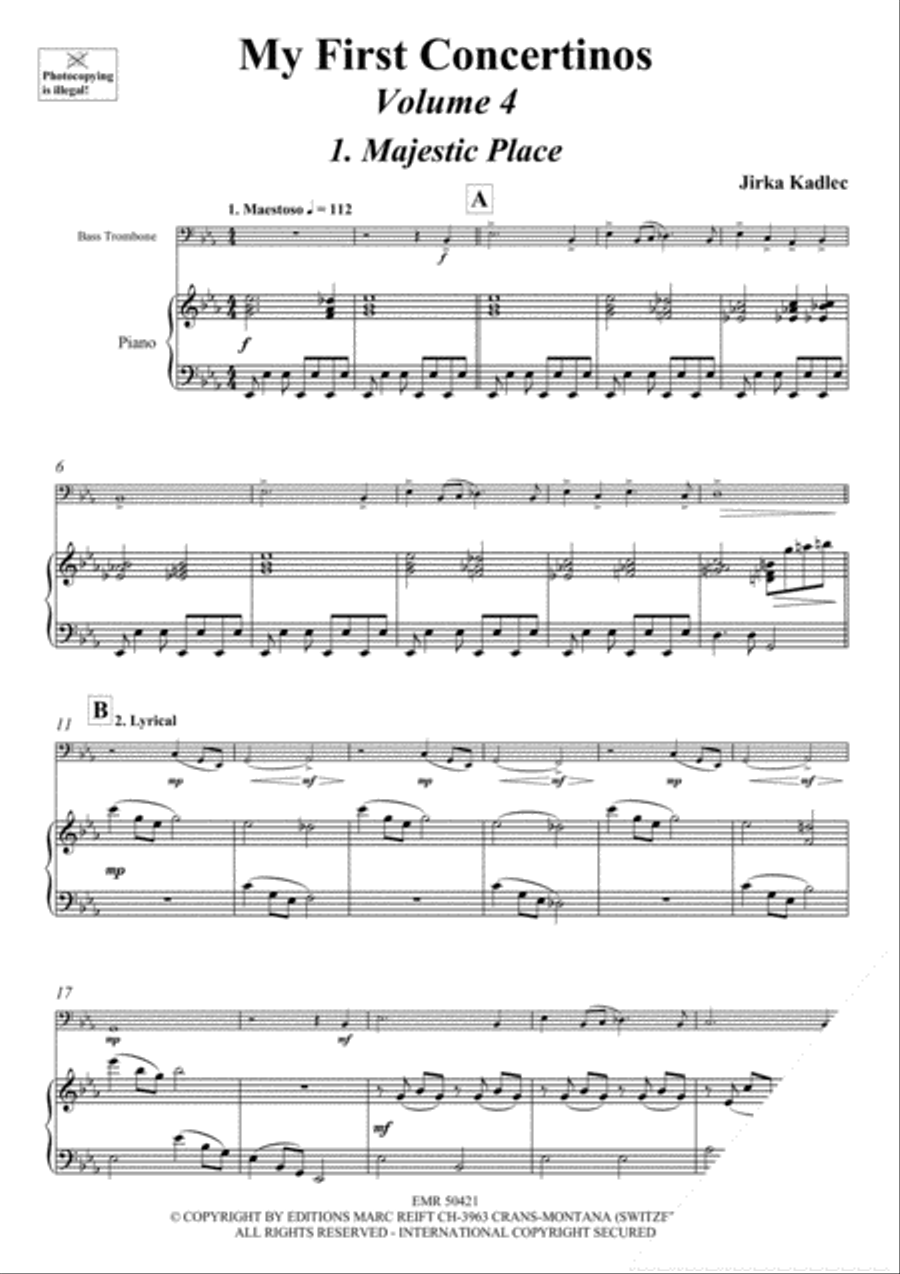My First Concertinos Volume 4 Trombone scores gallery preview page 4