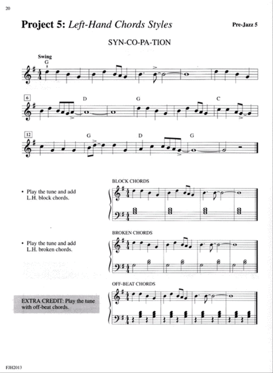 Jazz Piano Projects Jazz Piano Projects Easy Piano scores gallery preview page 3